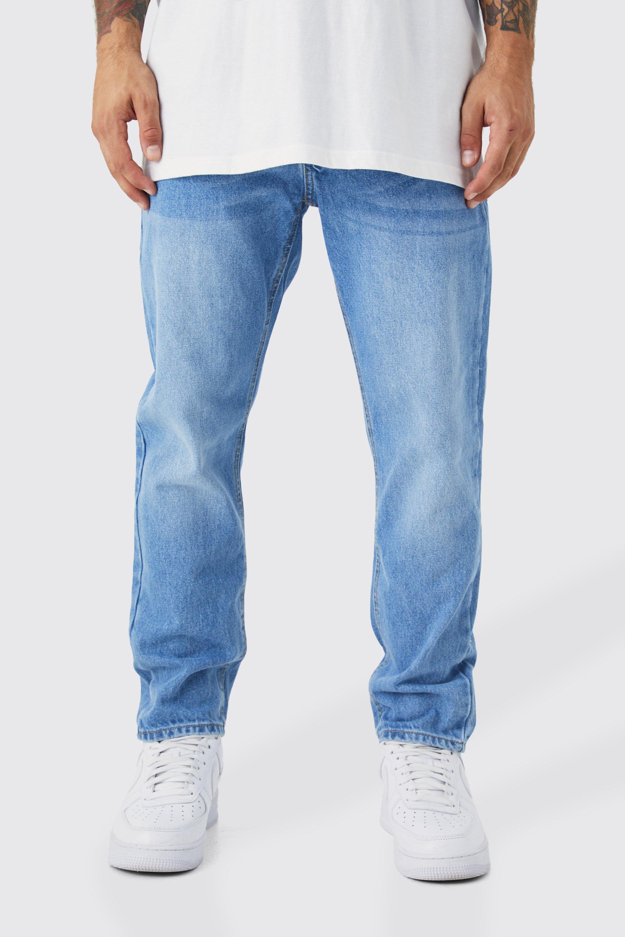 Light blue shop tapered jeans